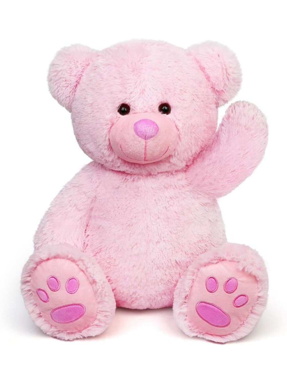Soft Plush Pink Teddy Bear Stuffed Animal - 20 Inch Cuddly Toy for Kids & Gifts